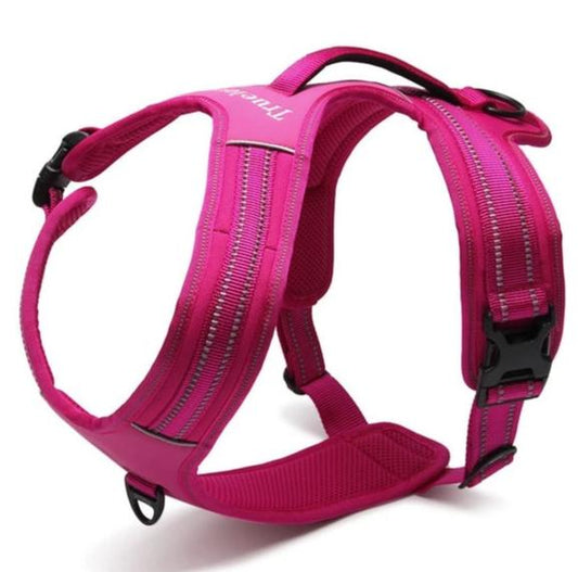 Reflective Heavy Duty Harness Pink L