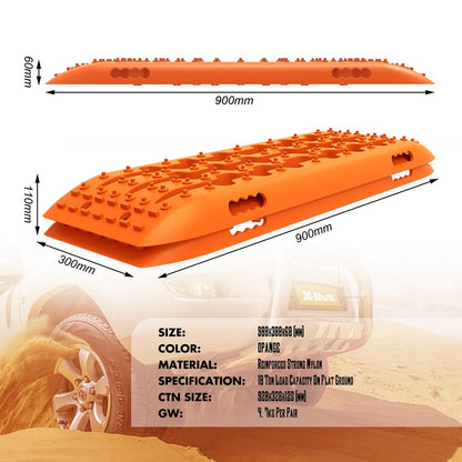 X-BULL KIT1 Recovery track Board Traction Sand trucks strap mounting 4x4 Sand Snow Car