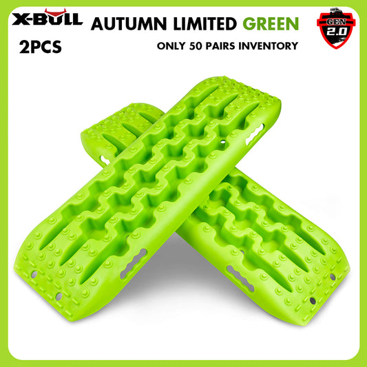 X-BULL Recovery Tracks Boards 10T 2PCS Truck Snow Mud 4WD Offroad Gen2.0 91cm Green