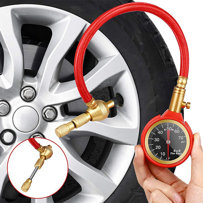 X-BULL Tyre Deflators Tire Automatic 4WD Pressure Gauge 4 Brass Deflator