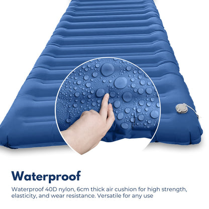 KILIROO Inflatable Camping Sleeping Pad (Blue) KR-ISP-101-HZ