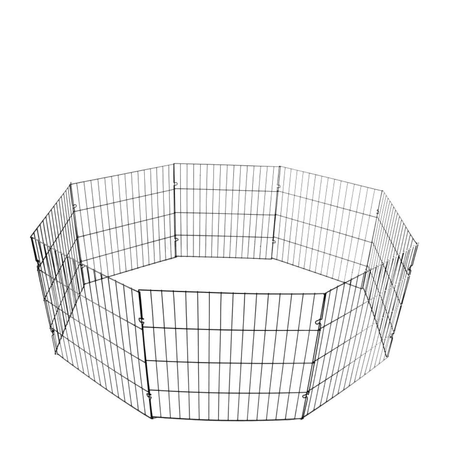 Large Pet Playpen - Dog Cat Foldable Metal Indoor Outdoor Fence - Puppy Kitten