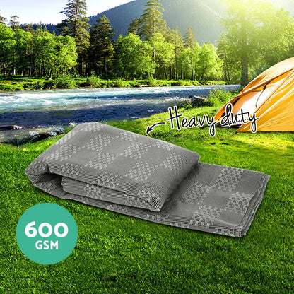 Weisshorn 5M X 2.5M Annex Matting 600GSM Floor Mats Mesh Caravan Camping Annexe