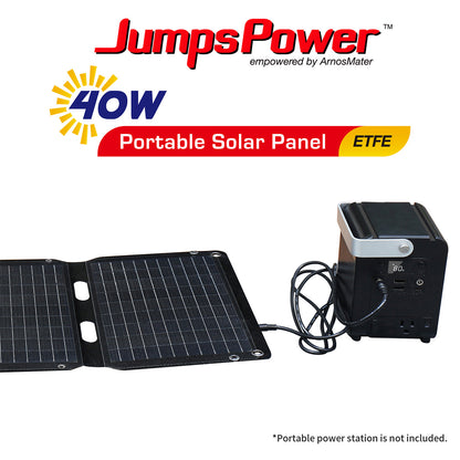 40W Solar Panel Portable Charger JumpsPower Power Generator Foldable