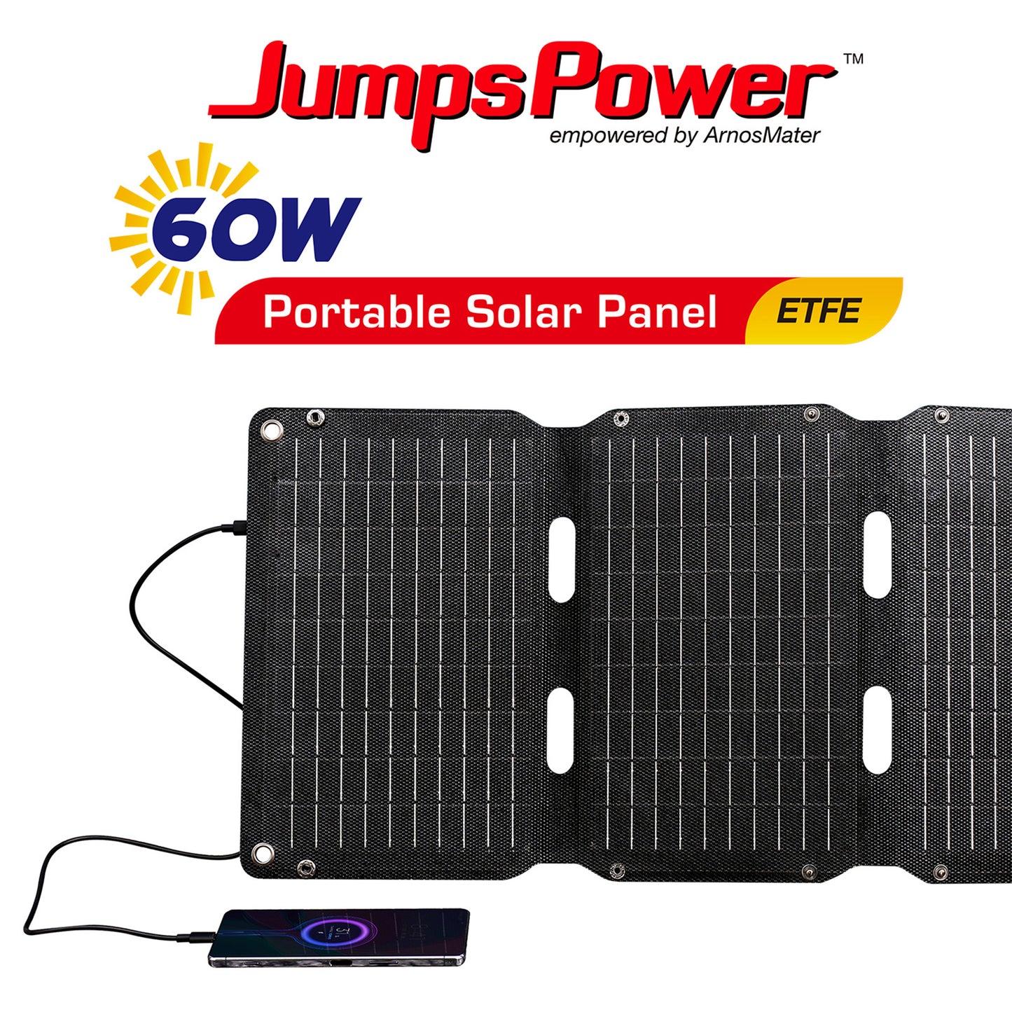 60W Solar Panel Portable Charger JumpsPower Power Generator Foldable