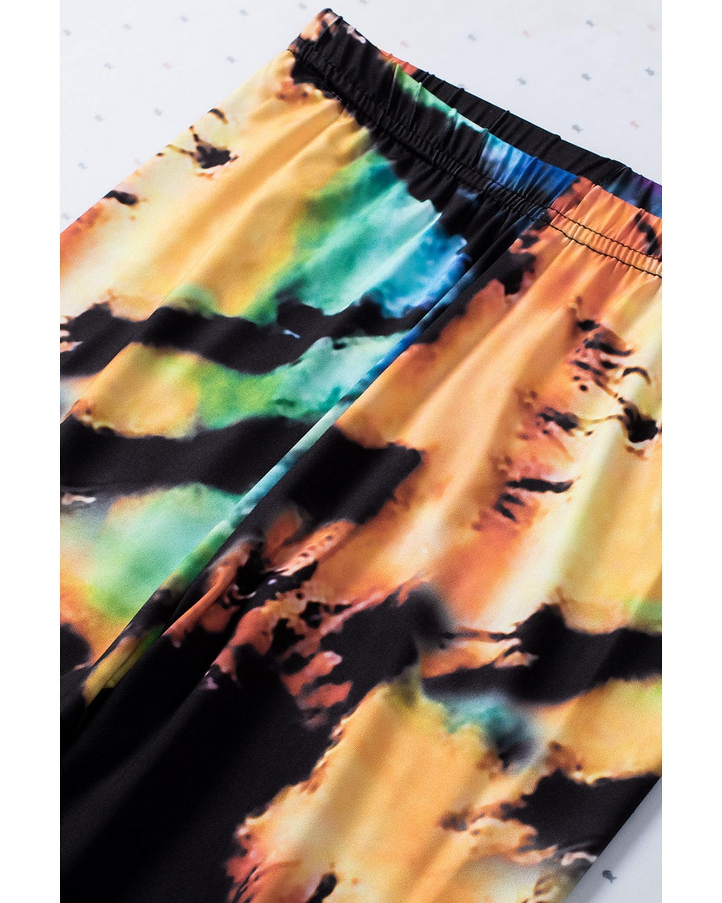 Azura Exchange Tie Dye Hollow Out Fitness Leggings - M