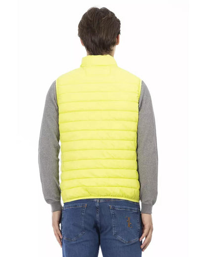 Sleeveless Down Jacket with Functional Pockets and Zipper Detailing L Men