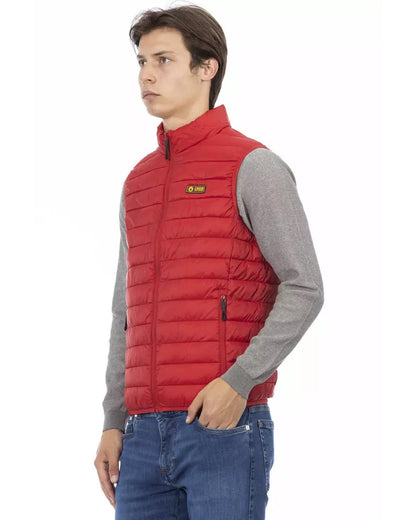 Sleeveless Down Jacket with Pockets and Metal Zip XL Men